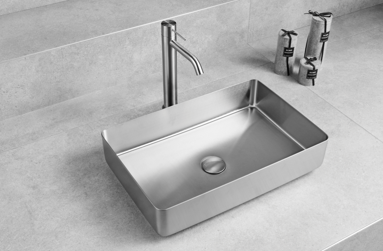 as-209 20gz deluxe stainless steel bathroom sink
